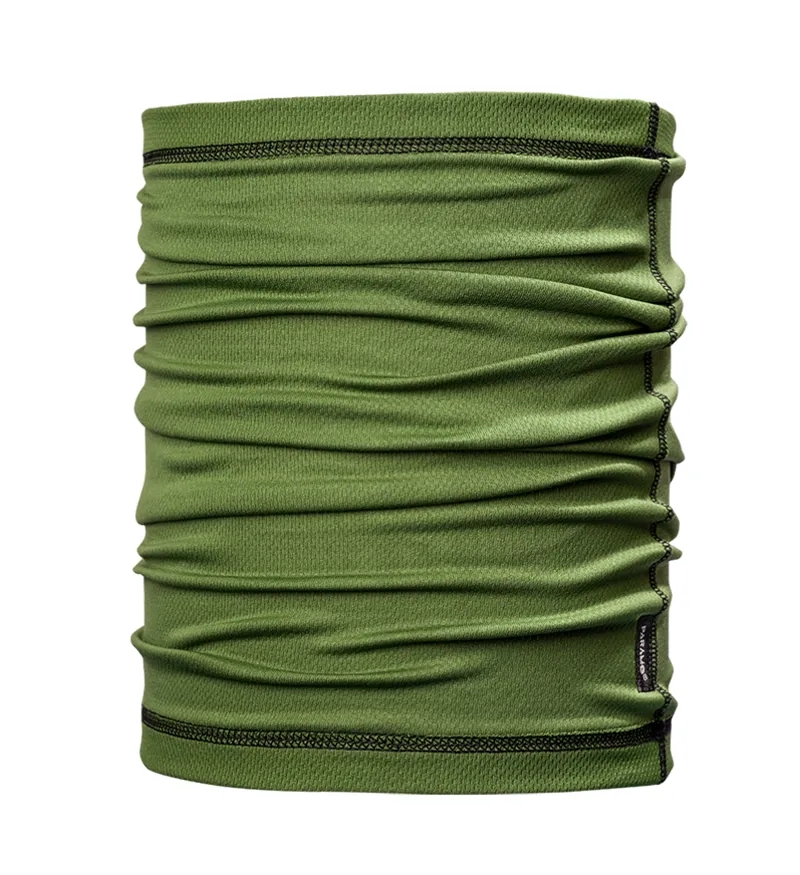 Paramo Cambia Neck Tube in Fir Green/Black Stitching